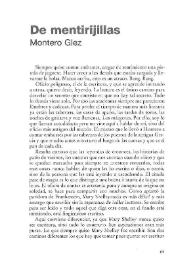 De mentirijillas / Montero Glez | Biblioteca Virtual Miguel de Cervantes