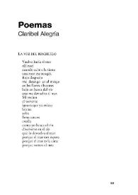 Poemas / Claribel Alegría | Biblioteca Virtual Miguel de Cervantes