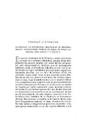 Charlas Académicas : Maximiliano : Un heterodoxo, desconocido de Menéndez Pelayo, vive reinando veintisiete meses en todas las Españas, bajo Carlos V y Felipe II / Elías Tormo | Biblioteca Virtual Miguel de Cervantes