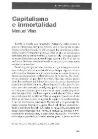 Capitalismo e inmortalidad / Manuel Vilas | Biblioteca Virtual Miguel de Cervantes