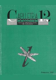 Caplletra: Revista Internacional de Filologia. Núm. 12, primavera 1992 | Biblioteca Virtual Miguel de Cervantes