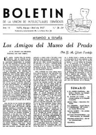 Boletín de la Unión de Intelectuales Españoles. Año IV, núm. 28-29, marzo-abril 1947 | Biblioteca Virtual Miguel de Cervantes