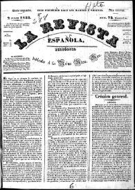 La Revista española : periódico dedicado a la Reina Ntra. Sra. Núm. 73, 2 de julio de 1833 | Biblioteca Virtual Miguel de Cervantes