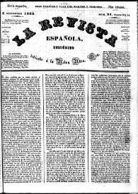 La Revista española : periódico dedicado a la Reina Ntra. Sra. Núm. 91, 3 de septiembre de 1833 | Biblioteca Virtual Miguel de Cervantes