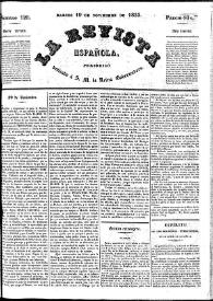 La Revista española : periódico dedicado a la Reina Ntra. Sra. Núm. 120, martes 19 de noviembre de 1833 | Biblioteca Virtual Miguel de Cervantes