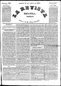 La Revista española : periódico dedicado a la Reina Ntra. Sra. Núm. 309, domingo 24 de agosto de 1834 | Biblioteca Virtual Miguel de Cervantes