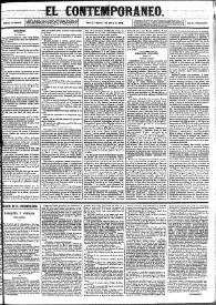 El Contemporáneo. Año II, núm. 65, jueves 7 de marzo de 1861 | Biblioteca Virtual Miguel de Cervantes