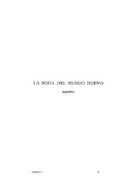 Obras completas de Juan Ignacio González del Castillo. Tomo Primero. La boda del Mundo Nuevo | Biblioteca Virtual Miguel de Cervantes