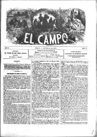 El Campo. Núm. 5, 1 de febrero de 1877 | Biblioteca Virtual Miguel de Cervantes