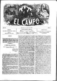 El Campo. Núm. 9, 1 de abril de 1878 | Biblioteca Virtual Miguel de Cervantes