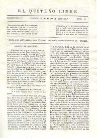 El quiteño libre. Año I, trimestre I, núm. 11, domingo 21 de julio de 1833 | Biblioteca Virtual Miguel de Cervantes