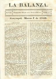 La Balanza. Núm. 23, marzo 7 de 1840 | Biblioteca Virtual Miguel de Cervantes