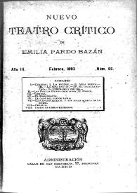 Nuevo Teatro Crítico. Año III, núm. 26, febrero de 1893 | Biblioteca Virtual Miguel de Cervantes