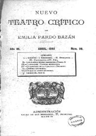 Nuevo Teatro Crítico. Año III, núm. 28, abril de 1893 | Biblioteca Virtual Miguel de Cervantes