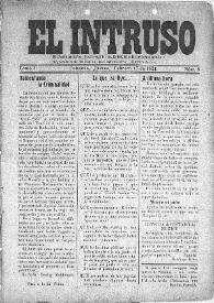 El intruso. Bi-Semanario Joco-serio netamente independiente. Tomo I, núm. 8, jueves 17 de febrero de 1921 | Biblioteca Virtual Miguel de Cervantes