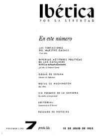 Ibérica por la libertad. Volumen 3, Nº 7, 15 de julio de 1955 | Biblioteca Virtual Miguel de Cervantes