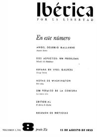 Ibérica por la libertad. Volumen 3, Nº 8, 15 de agosto de 1955 | Biblioteca Virtual Miguel de Cervantes