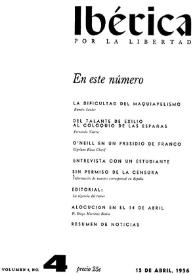 Ibérica por la libertad. Volumen 4, Nº 4, 15 de abril de 1956 | Biblioteca Virtual Miguel de Cervantes