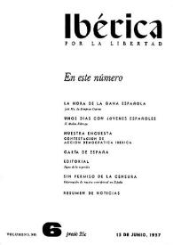 Ibérica por la libertad. Volumen 5, Nº 6, 15 de junio de 1957 | Biblioteca Virtual Miguel de Cervantes