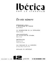 Ibérica por la libertad. Volumen 12, Nº 12, 15 de diciembre de 1964 | Biblioteca Virtual Miguel de Cervantes