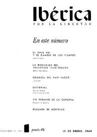 Ibérica por la libertad. Volumen 17, Nº 1, 15 de enero de 1969 | Biblioteca Virtual Miguel de Cervantes