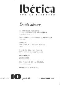 Ibérica por la libertad. Volumen 17, Nº 10, 15 de octubre de 1969 | Biblioteca Virtual Miguel de Cervantes