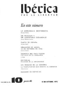 Ibérica por la libertad. Volumen 20, Nº 10, 15 de octubre de 1972 | Biblioteca Virtual Miguel de Cervantes