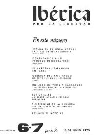 Ibérica por la libertad. Volumen 21, Nº 6-7, 15 de junio de 1973 | Biblioteca Virtual Miguel de Cervantes