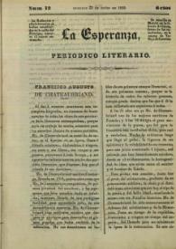 La esperanza : periódico literario. Núm. 12, domingo 23 de junio de 1839 | Biblioteca Virtual Miguel de Cervantes