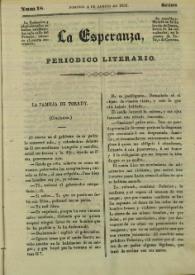 La esperanza : periódico literario. Núm. 18, domingo 4 de agosto de 1839 | Biblioteca Virtual Miguel de Cervantes