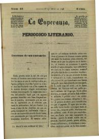 La esperanza : periódico literario. Núm. 42, domingo 19 de enero de 1840 | Biblioteca Virtual Miguel de Cervantes