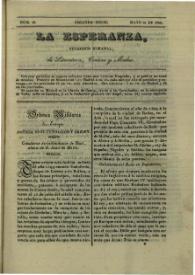 La esperanza : periódico literario. Núm. 19, mayo 31 de 1840 | Biblioteca Virtual Miguel de Cervantes