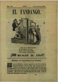 El fandango : periódico nacional : papelito ... satírico escrito por los redactores de La Risa inundado de caricaturas ... Núm. 23, 15 de octubre de 1846 | Biblioteca Virtual Miguel de Cervantes