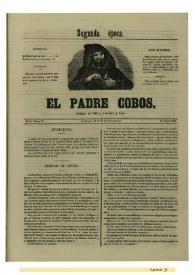 El padre Cobos. Año II, Número LIV, 30 de mayo de 1856 | Biblioteca Virtual Miguel de Cervantes