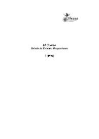 El Gnomo: boletín de estudios becquerianos. Núm. 3, 1994 | Biblioteca Virtual Miguel de Cervantes