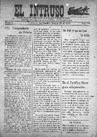 El intruso. Tri-Semanario Joco-serio netamente independiente. Tomo I, núm. 75, martes 20 de septiembre de 1921 | Biblioteca Virtual Miguel de Cervantes