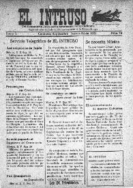 El intruso. Tri-Semanario Joco-serio netamente independiente. Tomo I, núm. 76, jueves 22 de septiembre de 1921 | Biblioteca Virtual Miguel de Cervantes