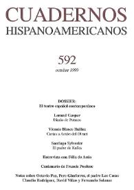 Cuadernos Hispanoamericanos. Núm. 592, octubre 1999 | Biblioteca Virtual Miguel de Cervantes