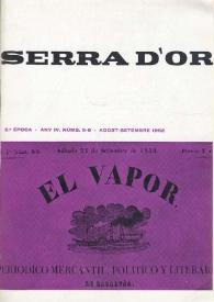 Serra d'Or. Any IV, núms. 8-9, agost-setembre 1962 | Biblioteca Virtual Miguel de Cervantes