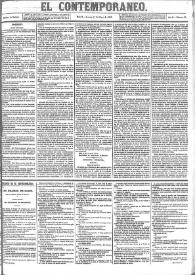 El Contemporáneo. Año II, núm. 60, viernes 1 de marzo de 1861 | Biblioteca Virtual Miguel de Cervantes