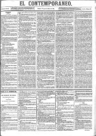 El Contemporáneo. Año II, núm. 66, viernes 8 de marzo de 1861 | Biblioteca Virtual Miguel de Cervantes