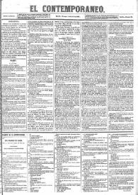 El Contemporáneo. Año II, núm. 95, viernes 12 de abril de 1861 | Biblioteca Virtual Miguel de Cervantes