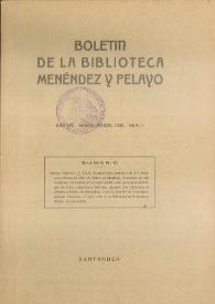 Boletín de la Biblioteca de Menéndez Pelayo. 1932 | Biblioteca Virtual Miguel de Cervantes