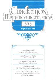 Cuadernos Hispanoamericanos. Núm. 555, septiembre 1996 | Biblioteca Virtual Miguel de Cervantes