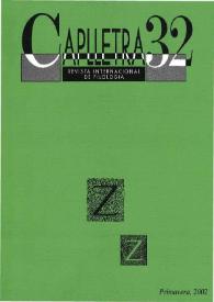 Caplletra: Revista Internacional de Filologia. Núm. 32, primavera 2002 | Biblioteca Virtual Miguel de Cervantes