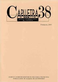 Caplletra: Revista Internacional de Filologia. Núm. 38, primavera 2005 | Biblioteca Virtual Miguel de Cervantes