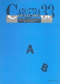 Caplletra: Revista Internacional de Filologia. Núm. 33, tardor 2002 | Biblioteca Virtual Miguel de Cervantes