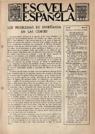 Escuela española. Año III, núm. 99, 8 de abril de 1943 | Biblioteca Virtual Miguel de Cervantes