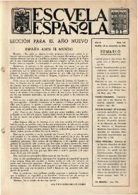 Escuela española. Año III, núm. 137, 30 de diciembre de 1943 | Biblioteca Virtual Miguel de Cervantes