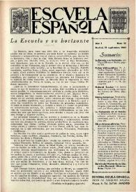 Escuela española. Año I, núm. 17, 11 de septiembre de 1941 | Biblioteca Virtual Miguel de Cervantes